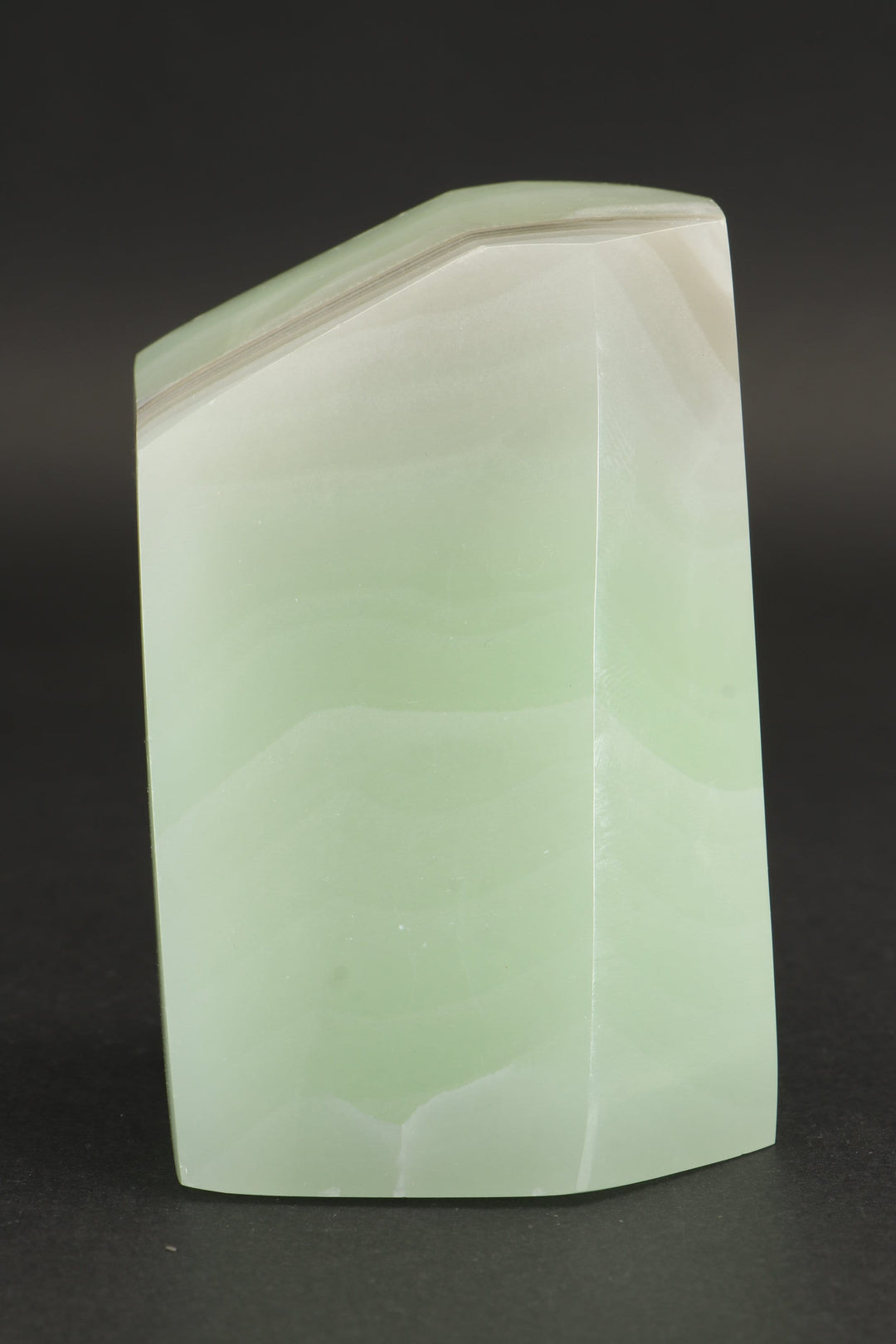 Fluorescent Banded Green Calcite Freeform TZ108