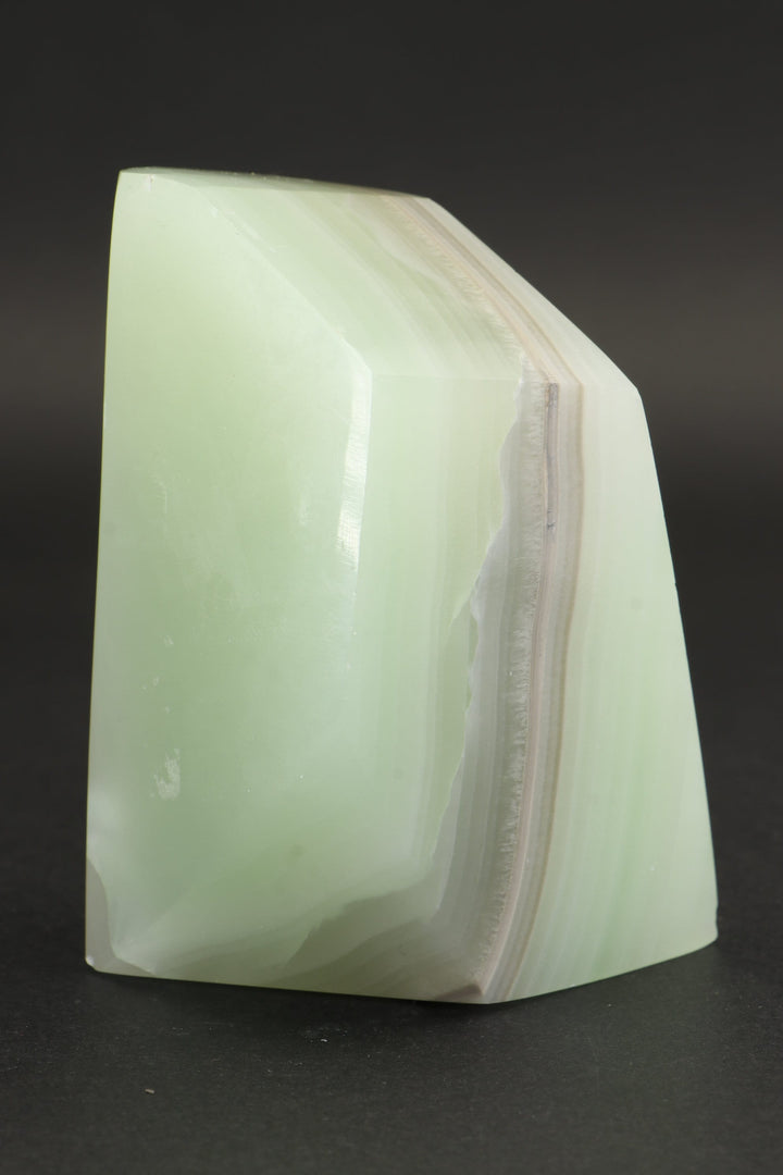 Fluorescent Banded Green Calcite Freeform TZ108