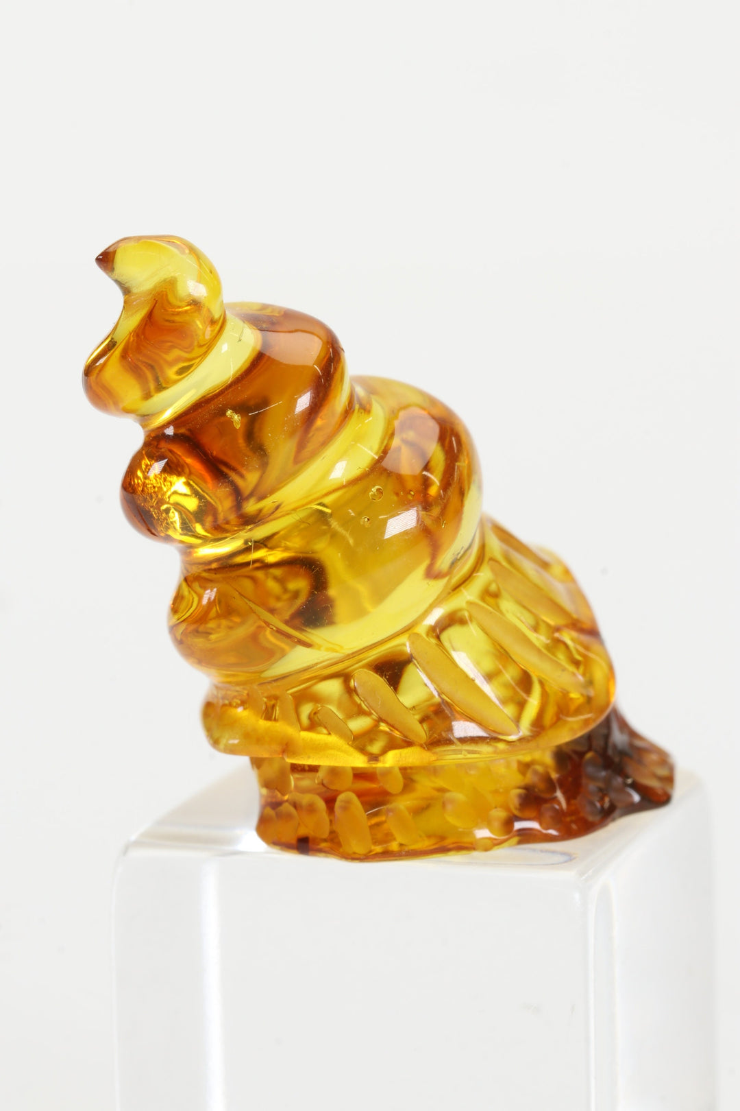 Baltic Amber Snail Carving TD3840