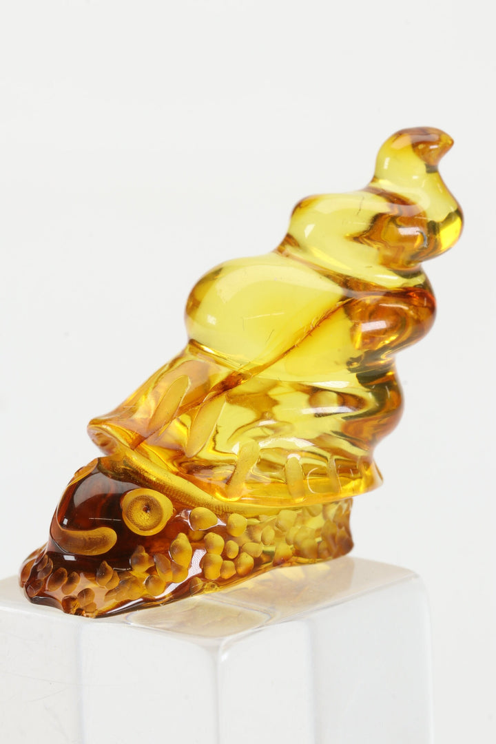 Baltic Amber Snail Carving TD3840