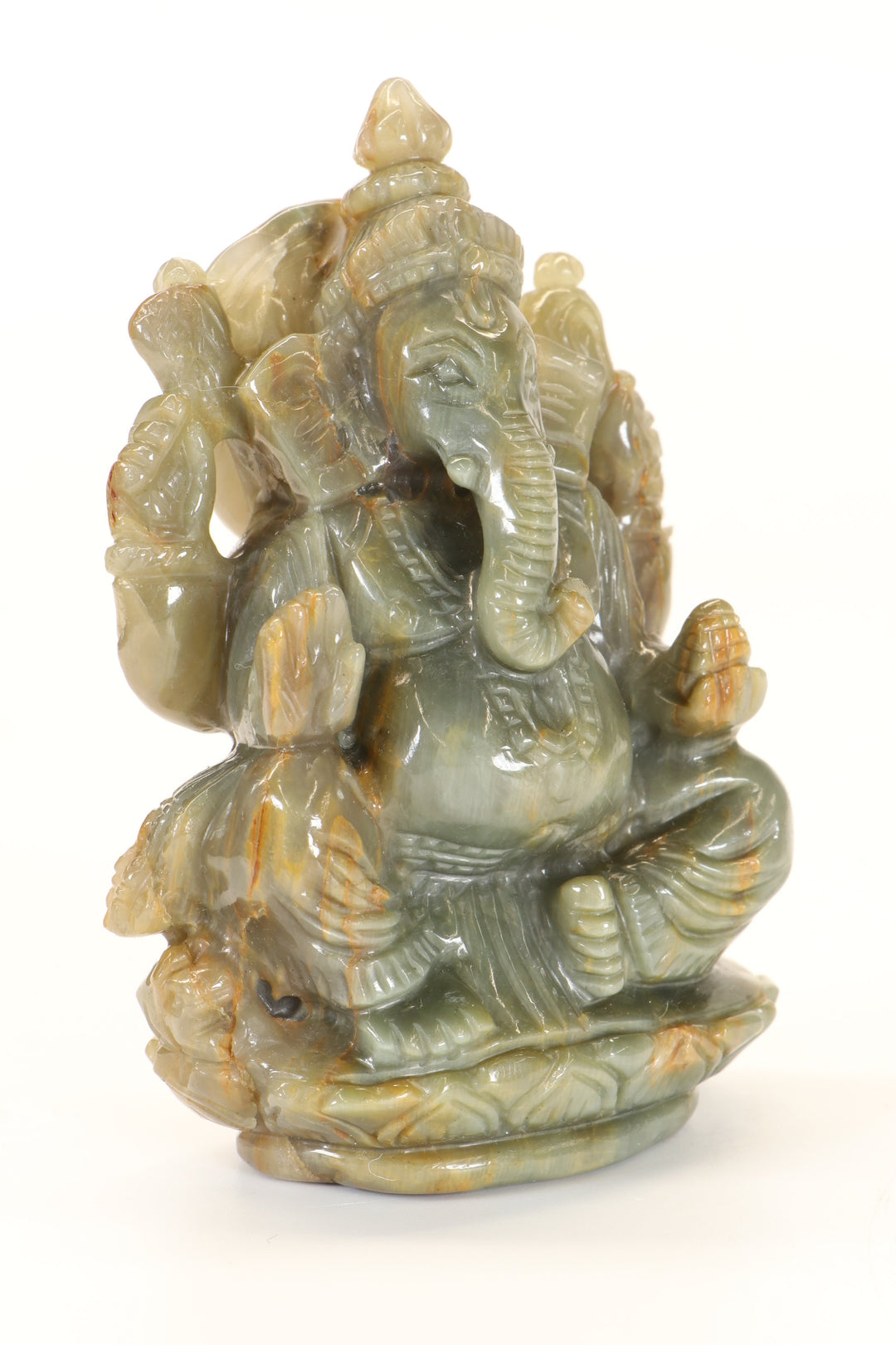 Chrysoberyl Ganesha Carving TD1278