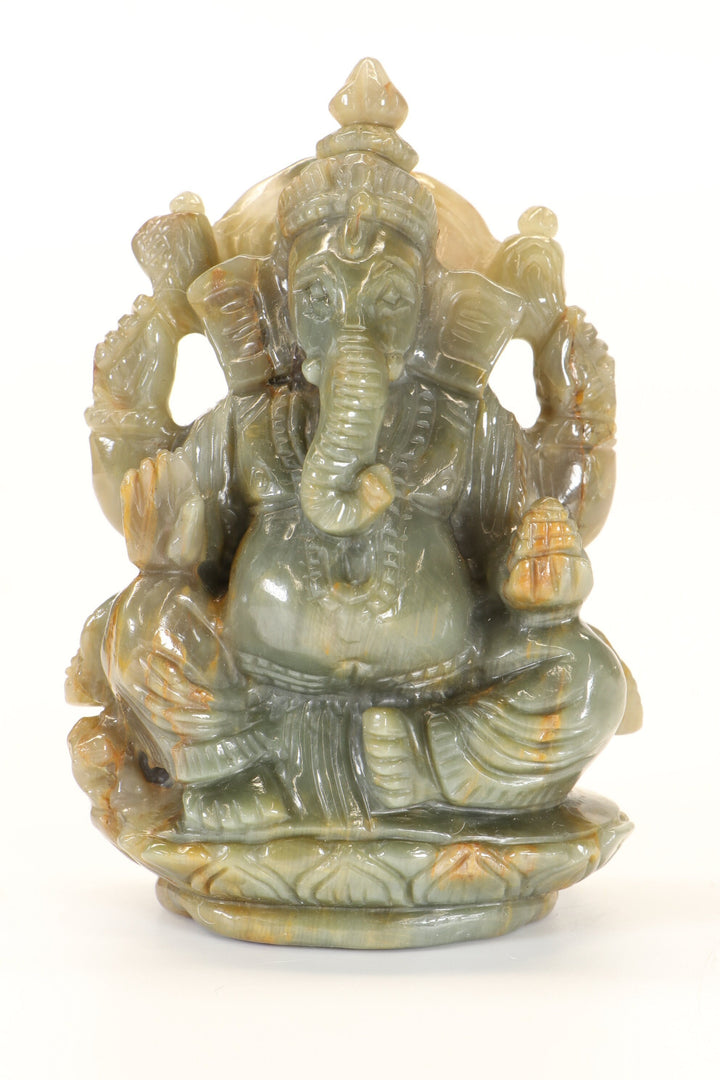 Chrysoberyl Ganesha Carving TD1278