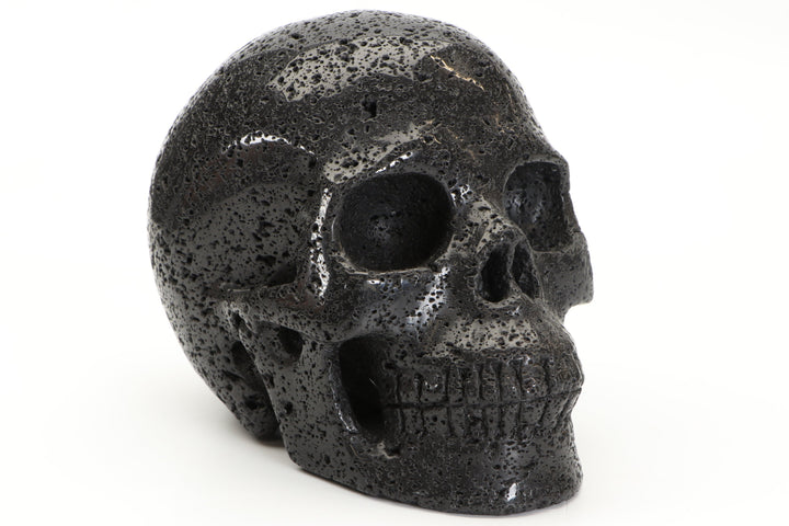 5" Scoria Skull Carving TU312