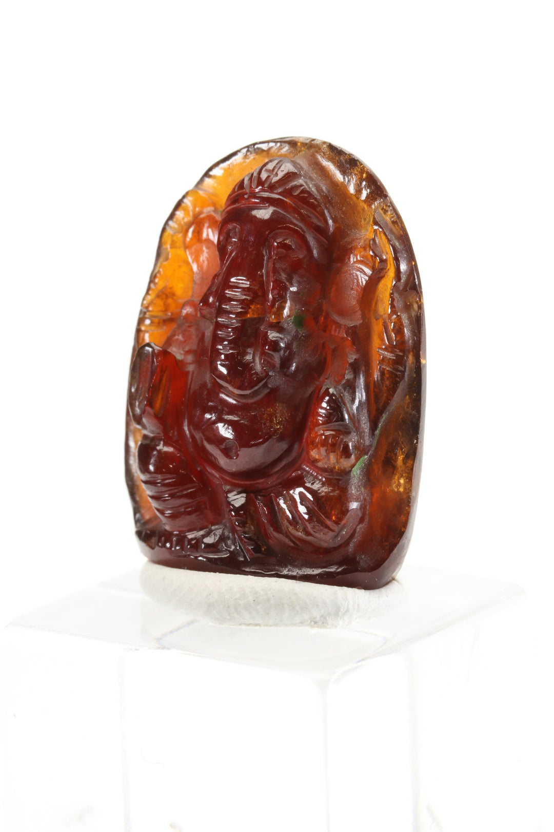 Hessonite Garnet Ganesha Carving DX2981