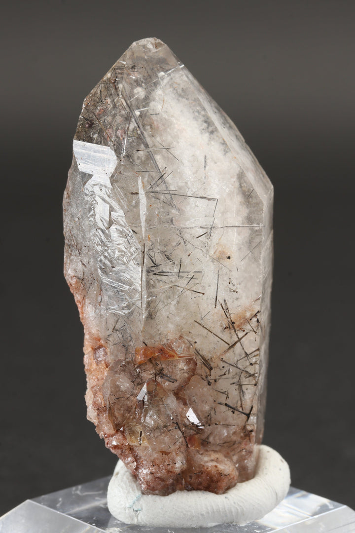 2.25" Quartz with Chlorite and Black Rutile Inclusions DX851