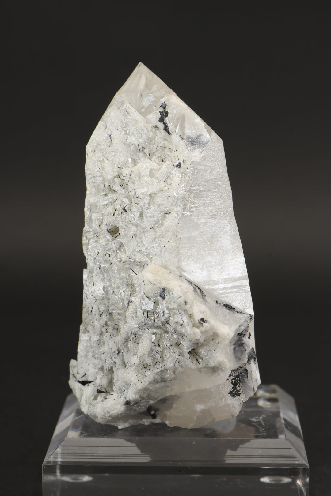 3" Quartz with Chlorite and Black Rutile Inclusions DX814