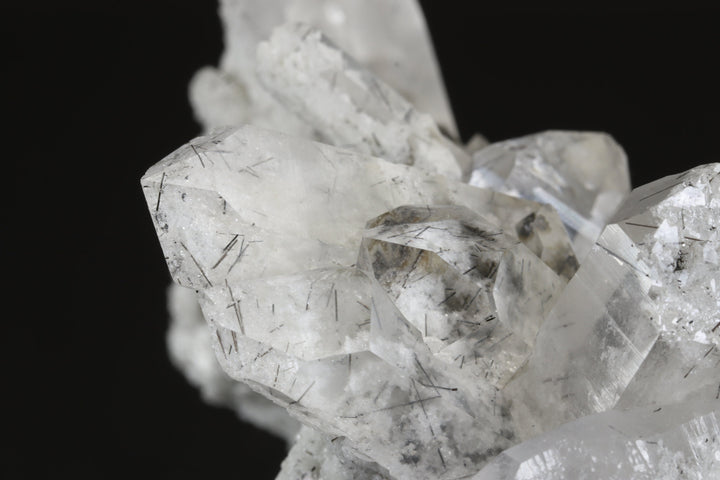 3.25" Quartz Cluster with Chlorite and Black Rutile Inclusions DX810