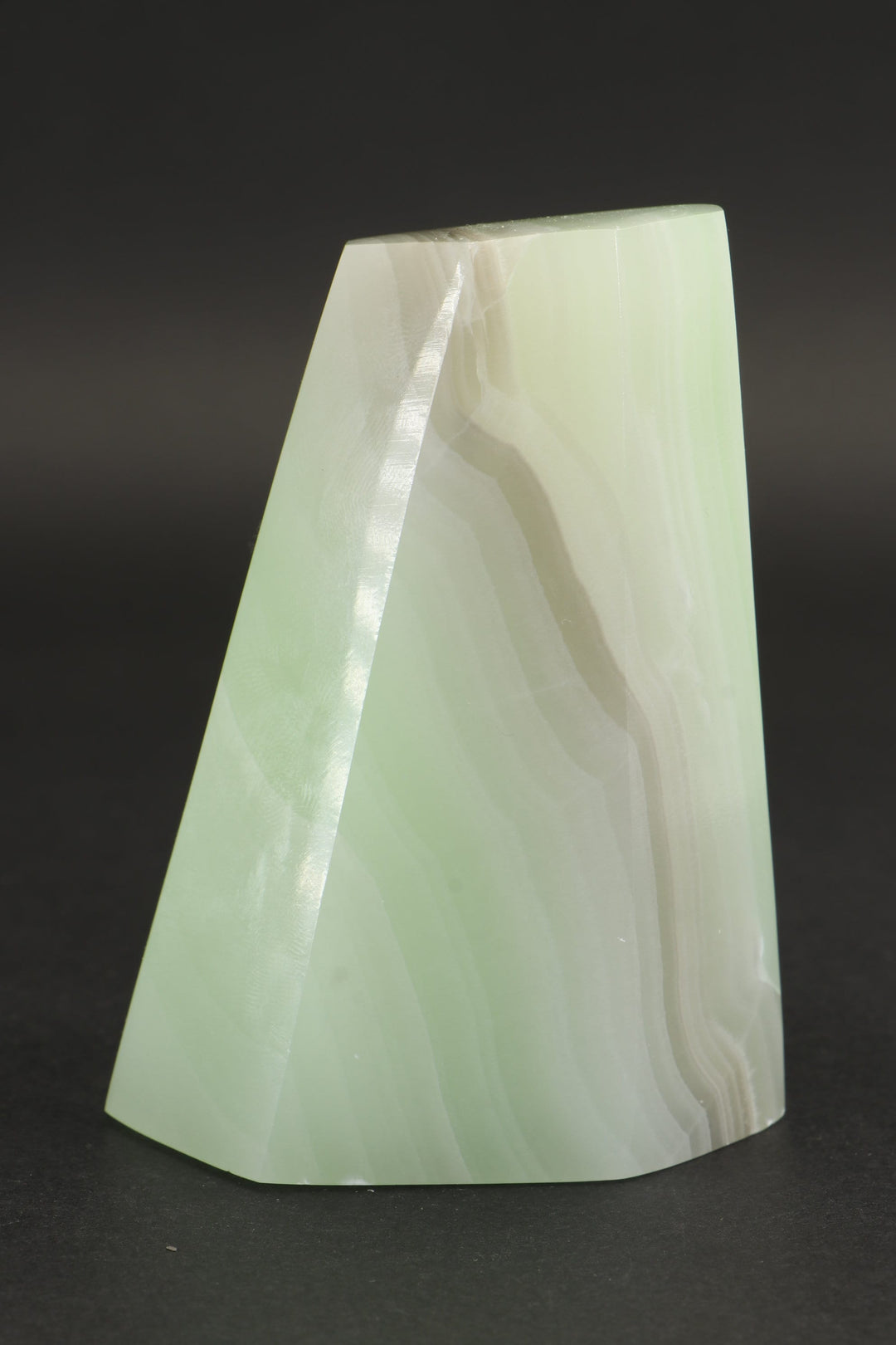 Fluorescent Banded Green Calcite Freeform TZ108