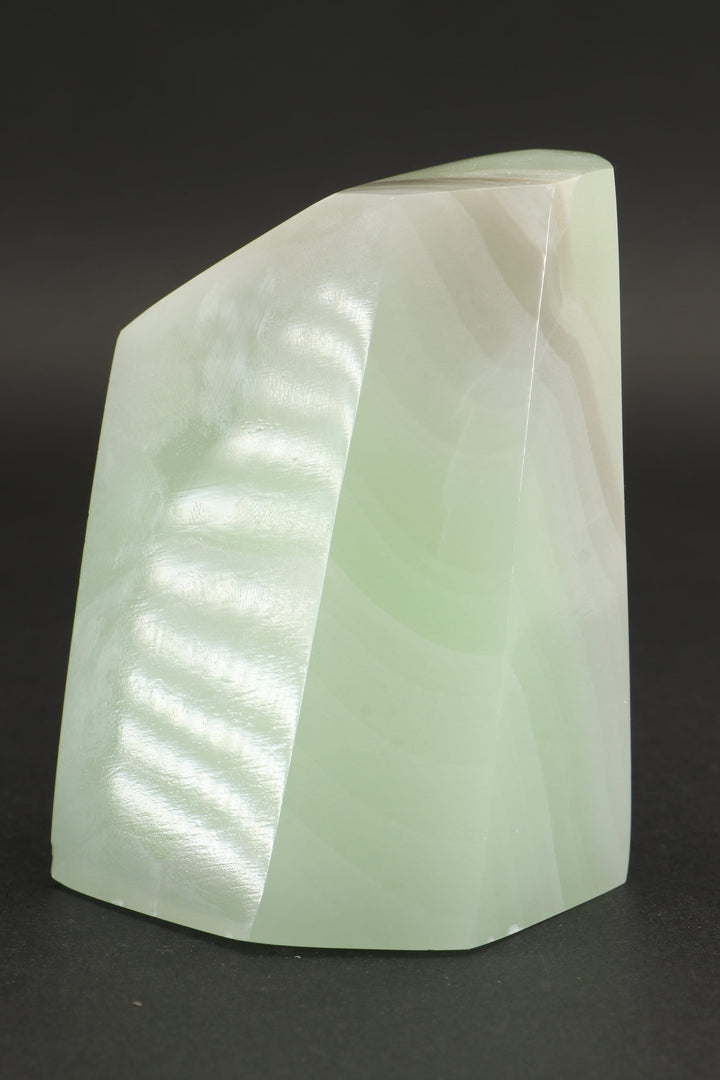 Fluorescent Banded Green Calcite Freeform TZ108