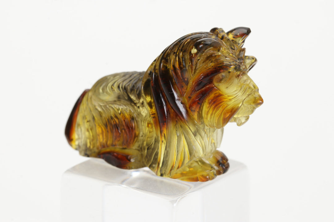 Scottish Terrier Baltic Amber Carving TD4006