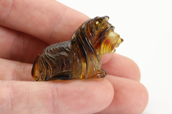 Scottish Terrier Baltic Amber Carving TD4006