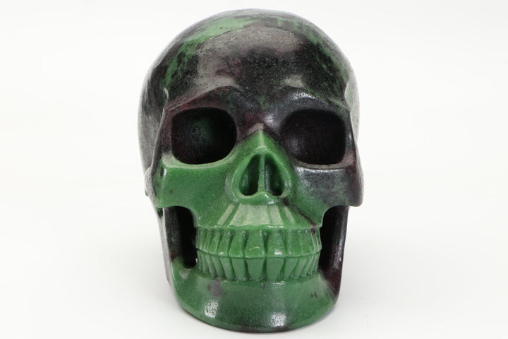 Ruby Zoisite Skull Carving TU1251