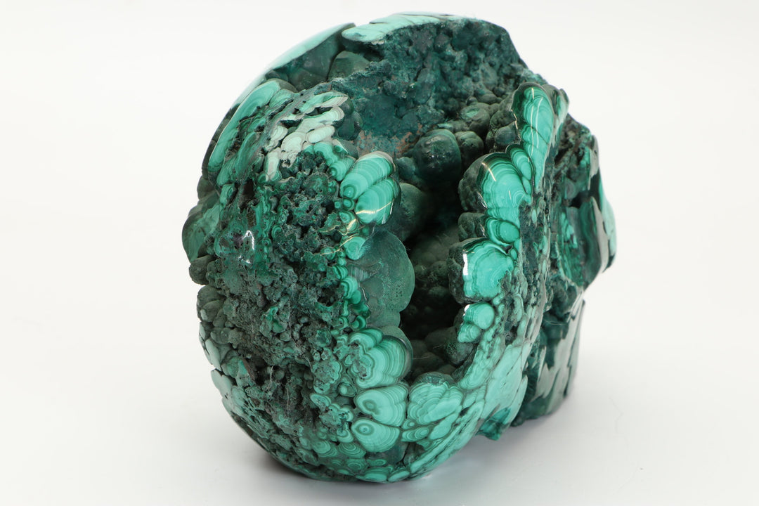 5" Malachite Crystal Skull Carving DM185