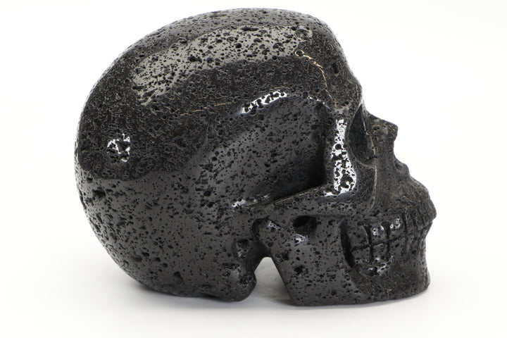 5" Scoria Skull Carving TU312