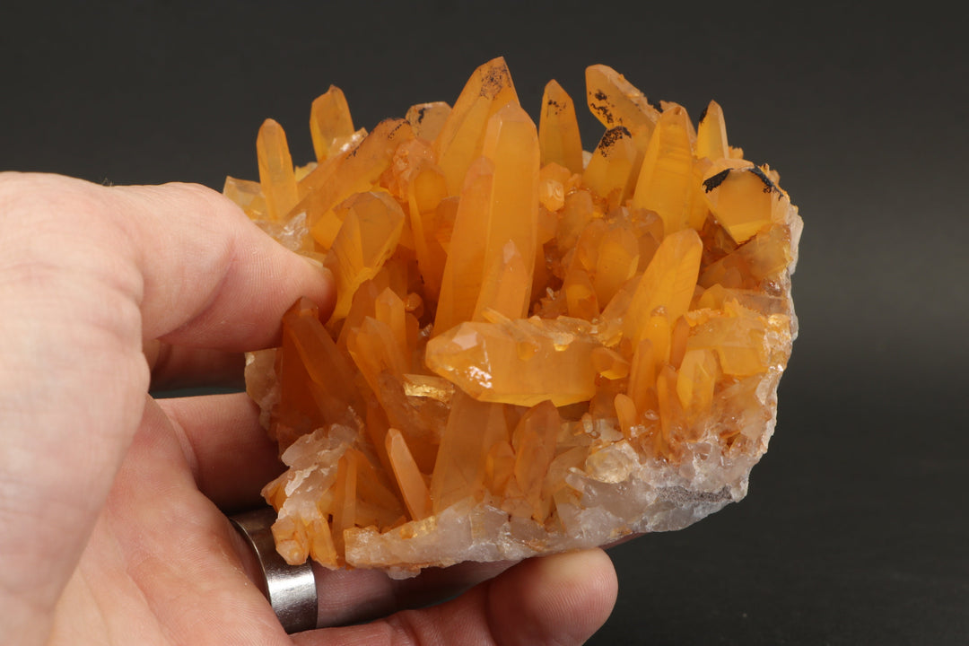 Tangerine Quartz Cluster DX3050