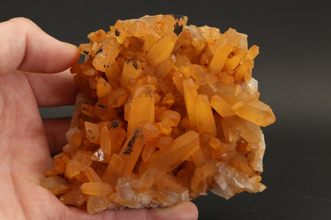 Tangerine Quartz Cluster DX3050