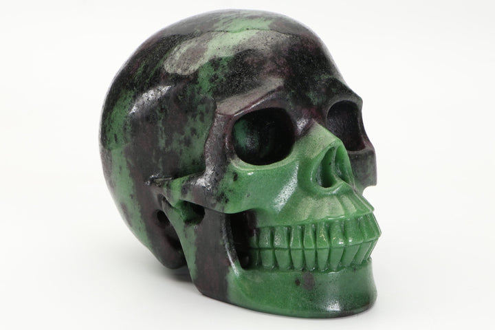 Ruby Zoisite Skull Carving TU1251