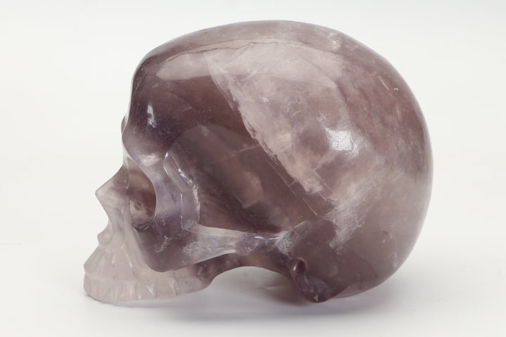 Jawless Purple Fluorite Skull Carving DD3499