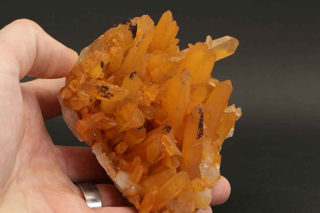 Tangerine Quartz Cluster DX3050