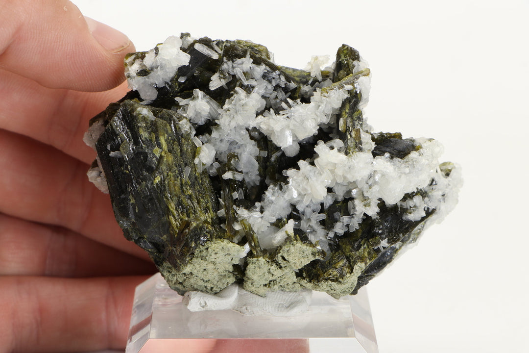 Epidote with Stilbite Specimen from Mali DA1081