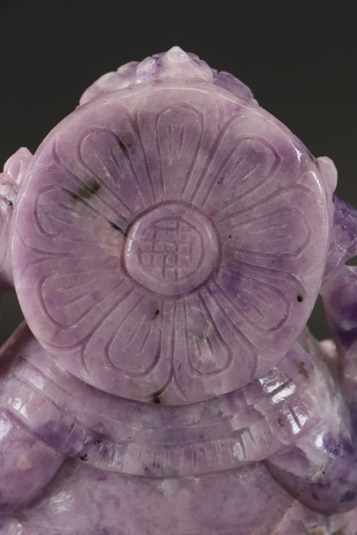 Lepidolite Ganesha Carving TD3455