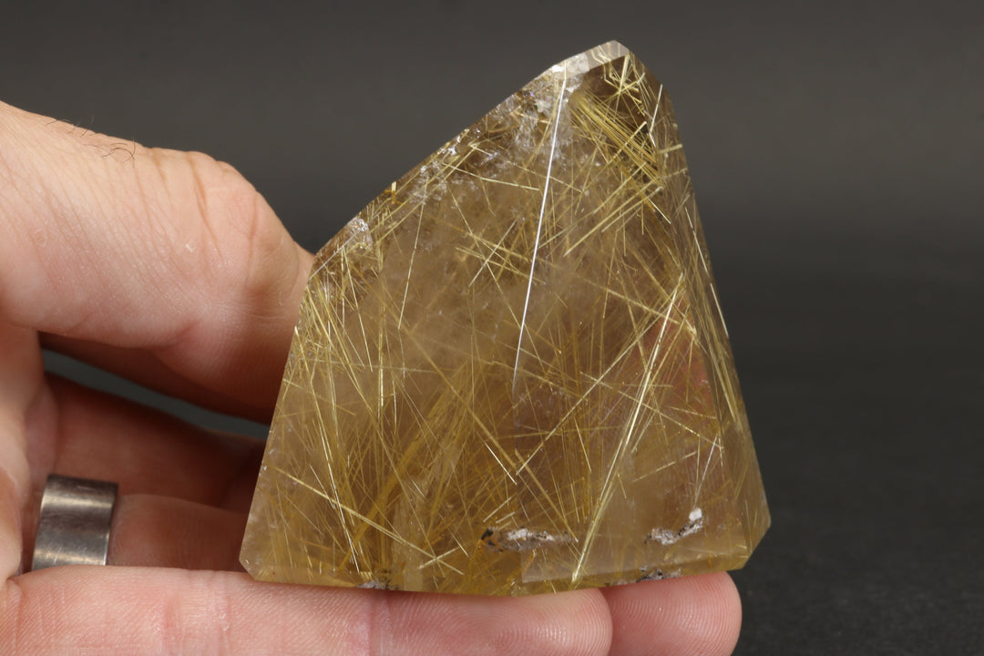 Gold Rutile in Quartz Freeform TC158