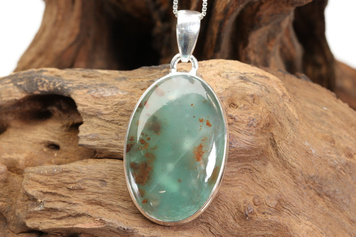 Chrysoprase Sterling Silver Pendant DX4959