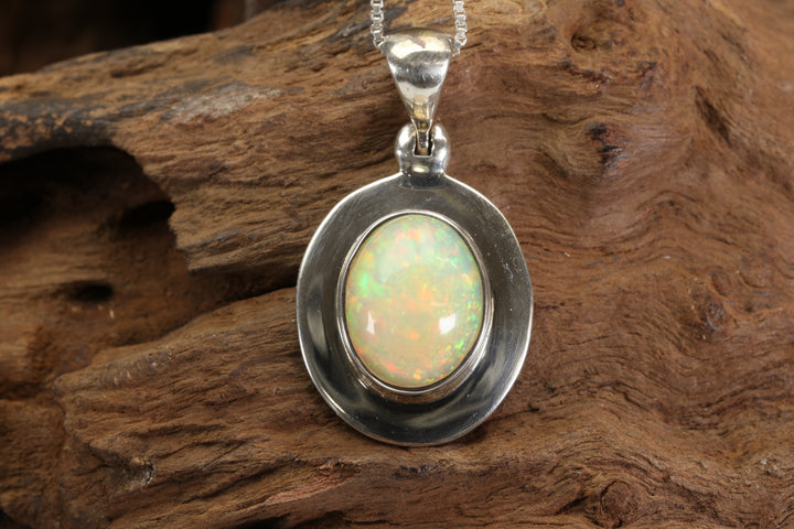 Welo Opal Sterling Silver Pendant DX4953