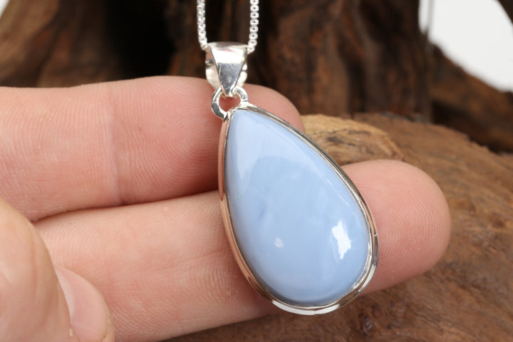 Owyhee Blue Opal Sterling Silver Pendant DX4966