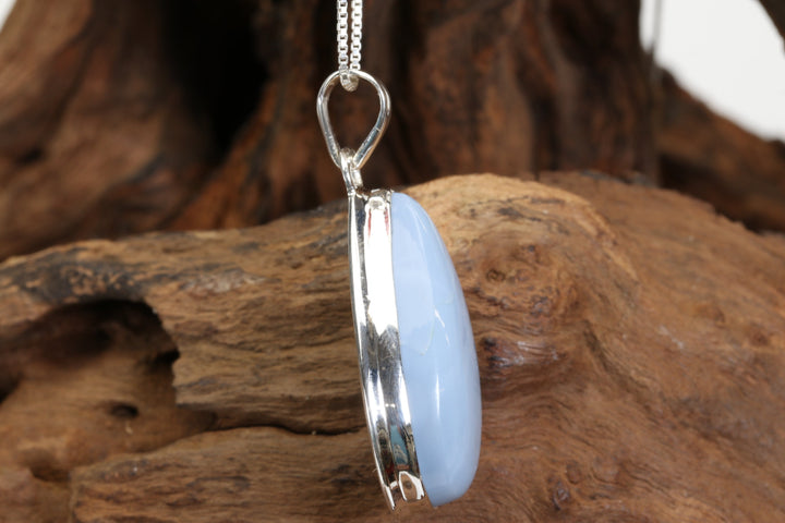 Owyhee Blue Opal Sterling Silver Pendant DX4966