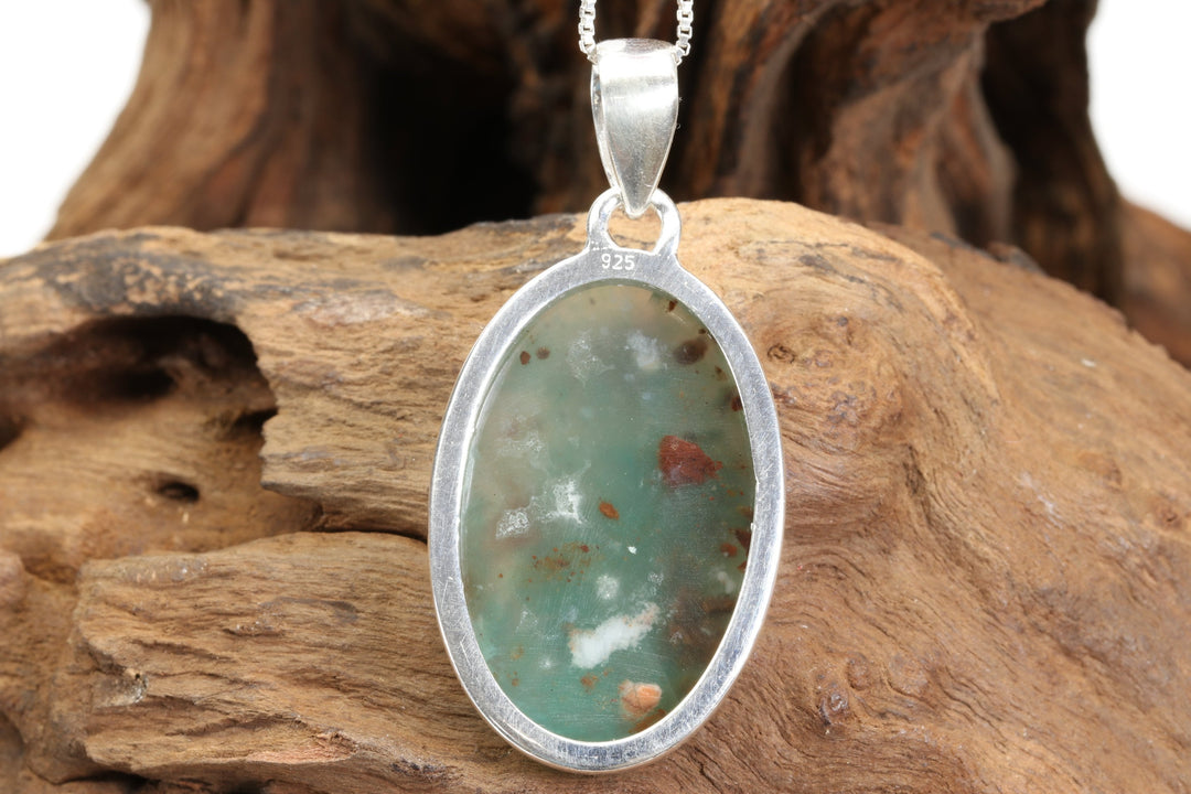 Chrysoprase Sterling Silver Pendant DX4959