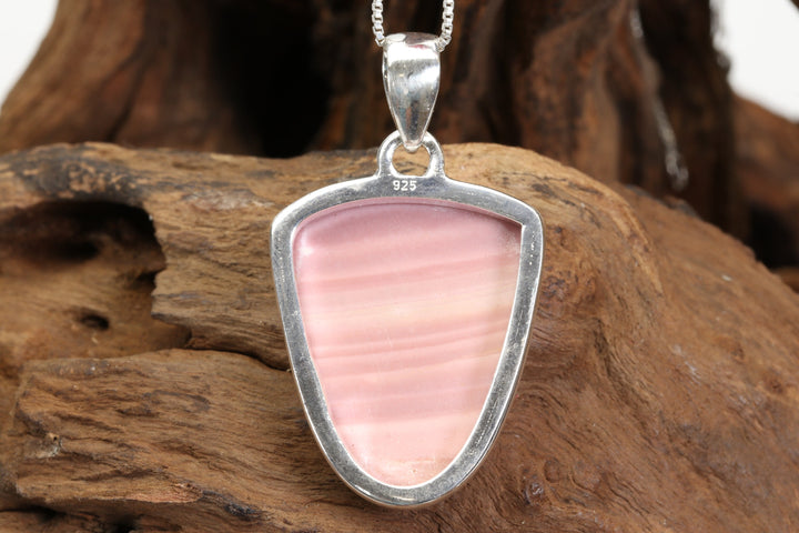 Pink Opal Sterling Silver Pendant DX4970