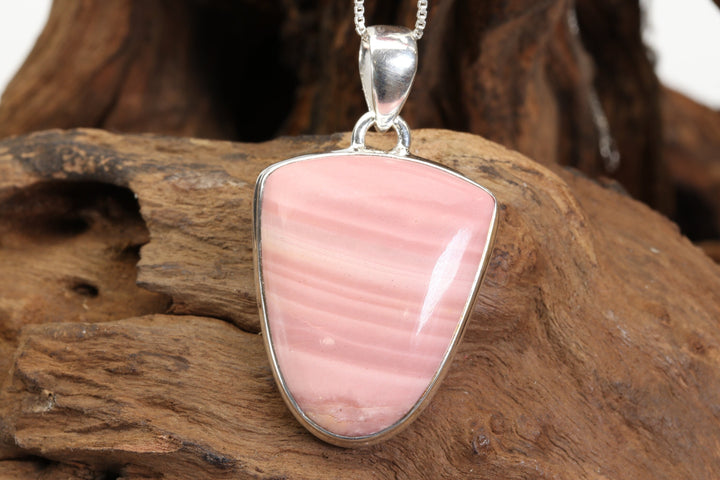 Pink Opal Sterling Silver Pendant DX4970