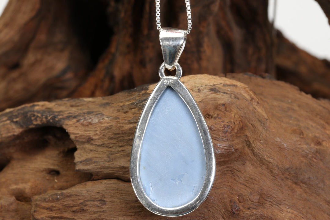 Owyhee Blue Opal Sterling Silver Pendant DX4966