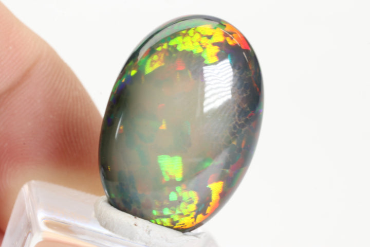 Black Smoked Welo Opal Cabochon DX2983