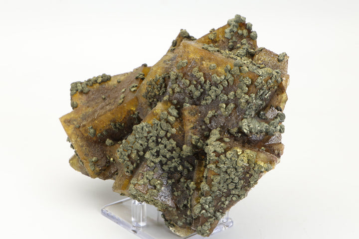 Yellow Fluorite with Chalcopyrite DX3046