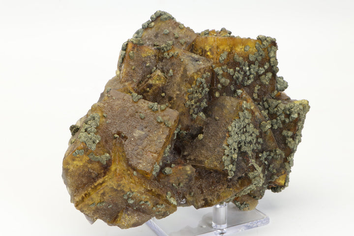 Yellow Fluorite with Chalcopyrite DX3046