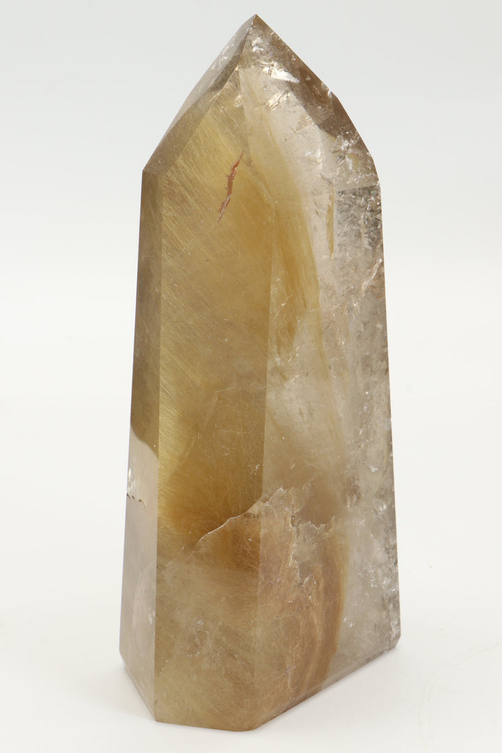 Gold Rutile in Quartz Tower TD2415