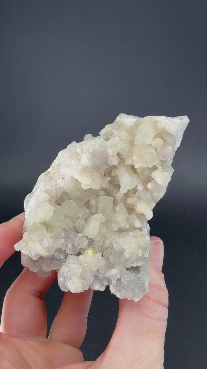 Aragonite with Sulfur from Giumentaro Mine TF1257