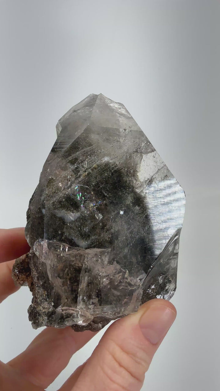 Himalayan Quartz with Black Rutile Inclusions DX2617