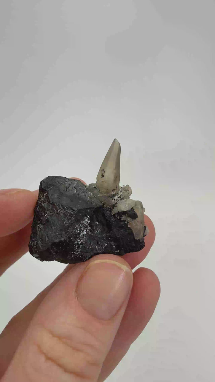 Smoky Quartz on Schorl from Namibia DX3529