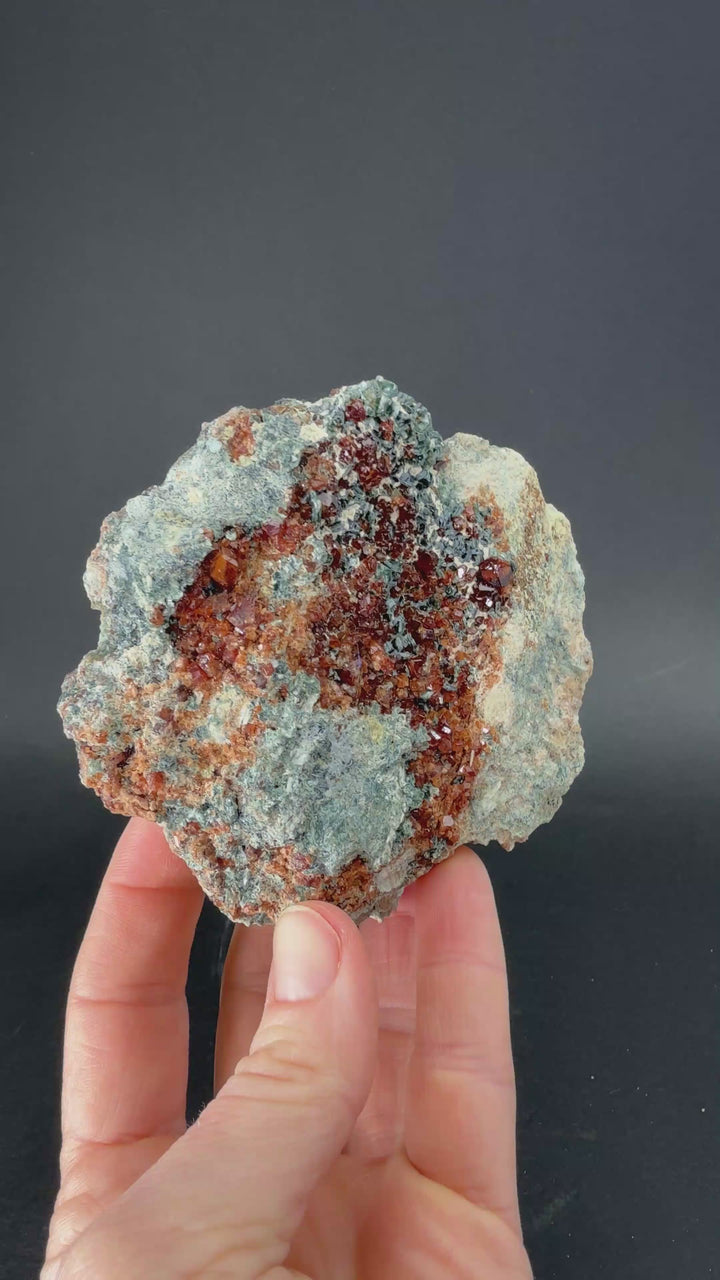 Hessonite Garnet with Clinochlore from Italy TF875
