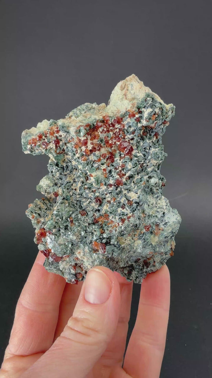 Hessonite Garnet with Clinochlore from Italy TF873