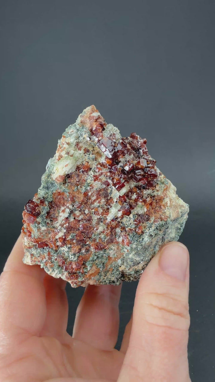 Hessonite Garnet with Clinochlore from Italy TF870