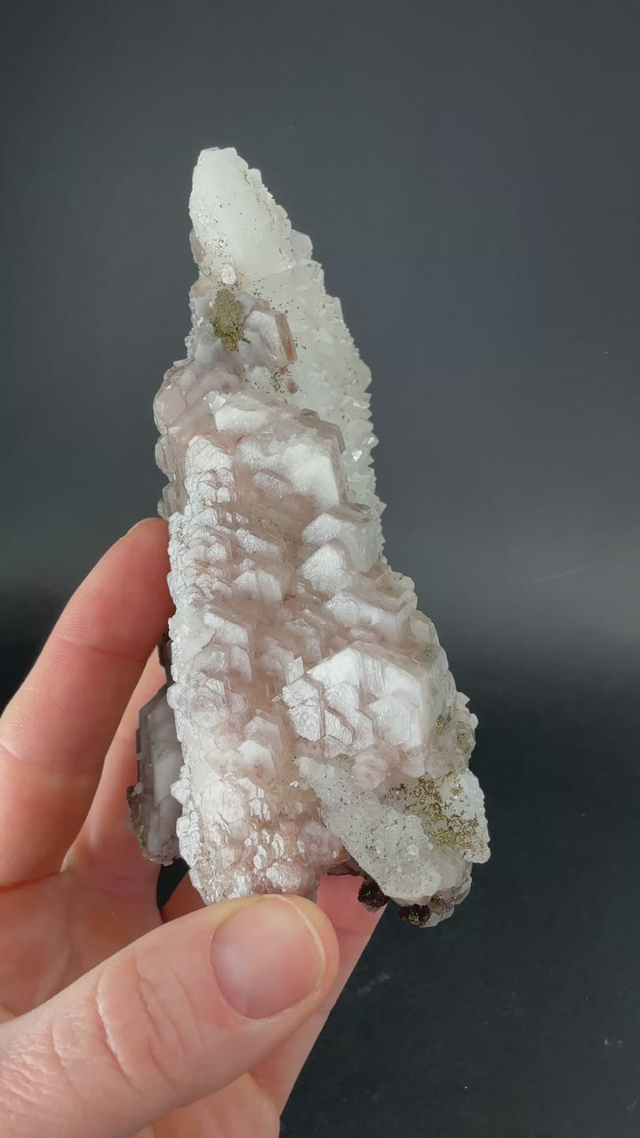 Quartz and Calcite with Chalcopyrite from Morocco TF2145