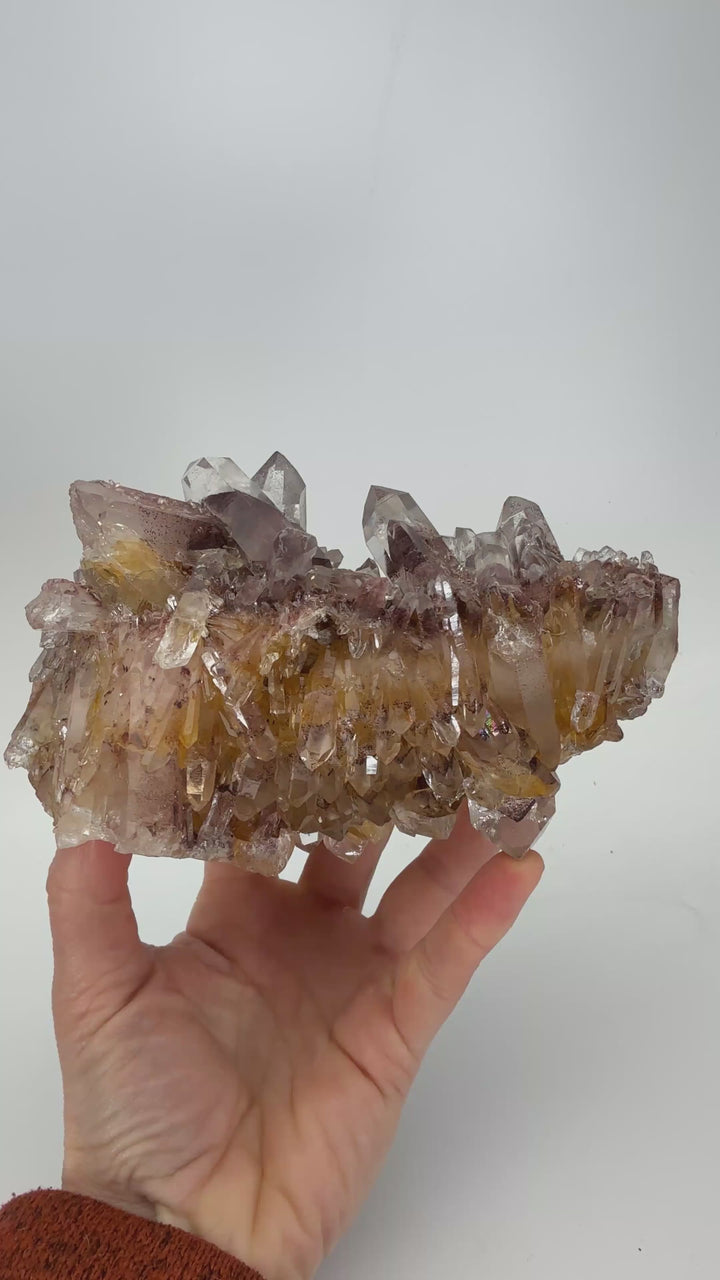 Hematite Phantom Quartz Cluster DM1285