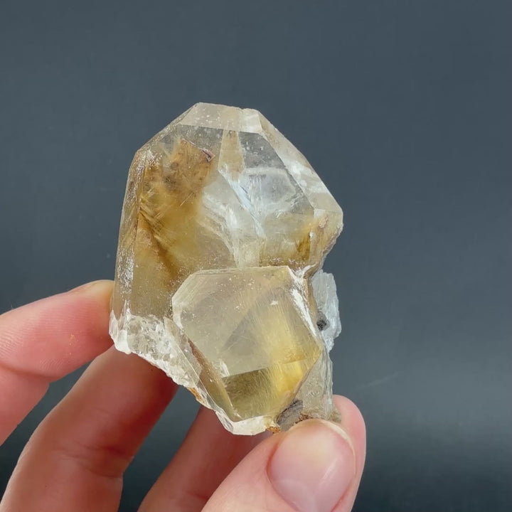 Quartz with Rutile and Brookite from Pakistan TF3348