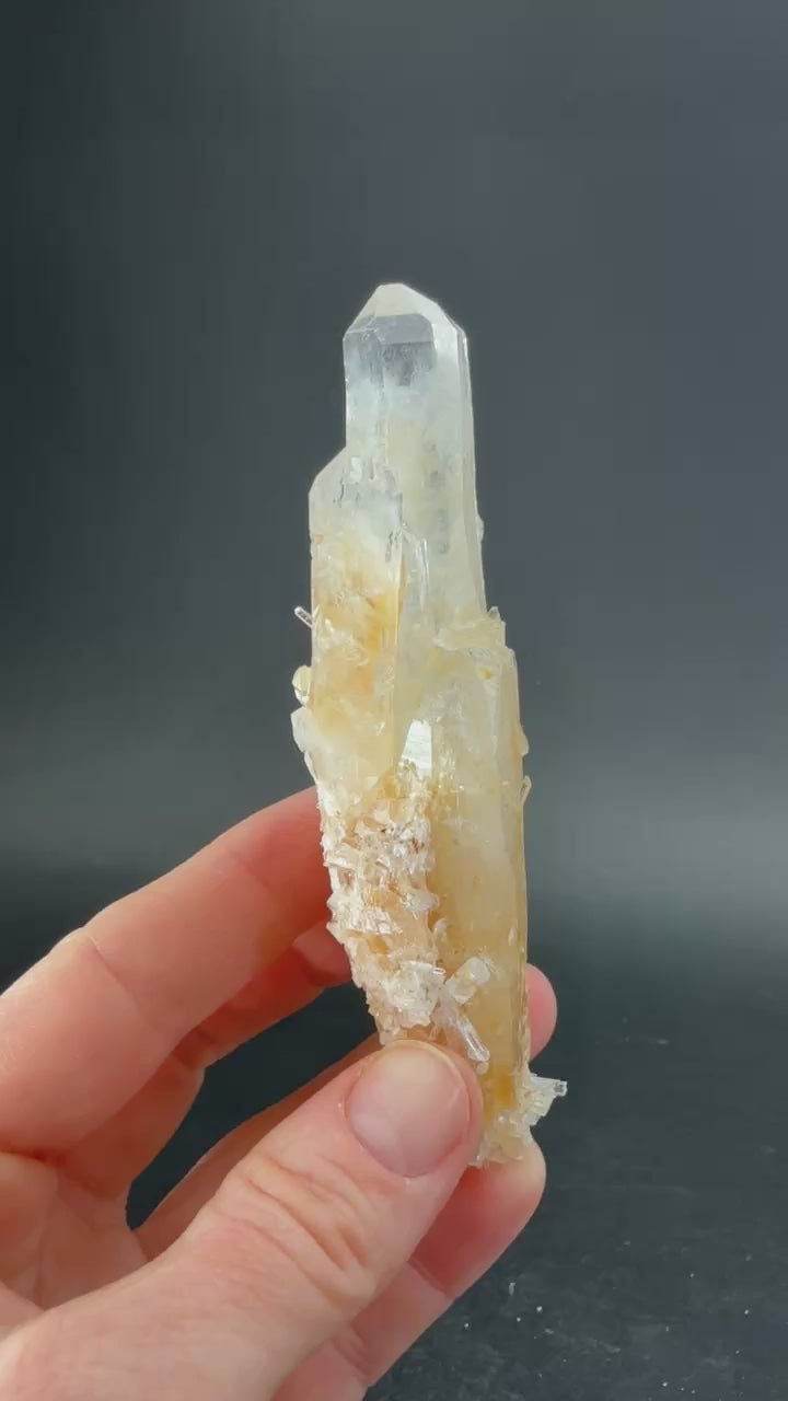 4" Blue Smoke Lemurian Cluster TW485