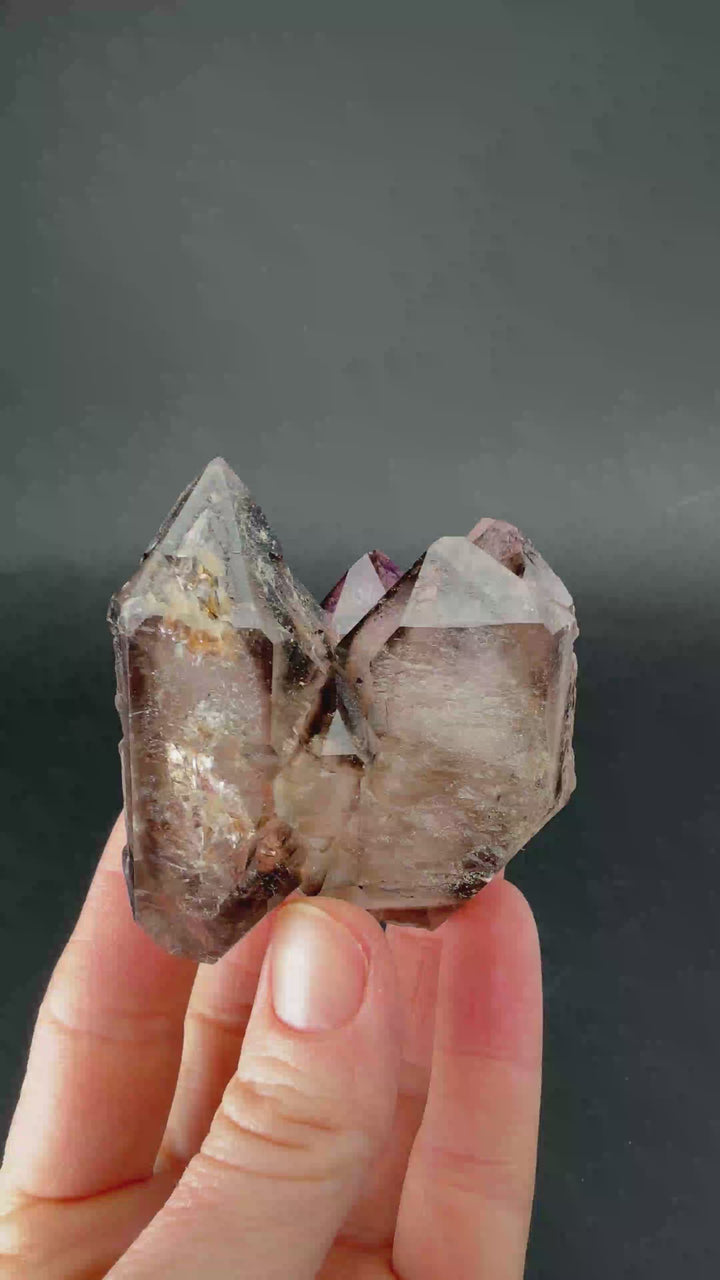 Smoky Skeletal (Elestial) Quartz from Tanzania TD0001