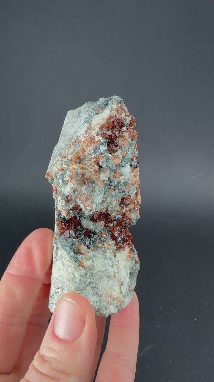 Hessonite Garnet with Clinochlore from Italy TF874